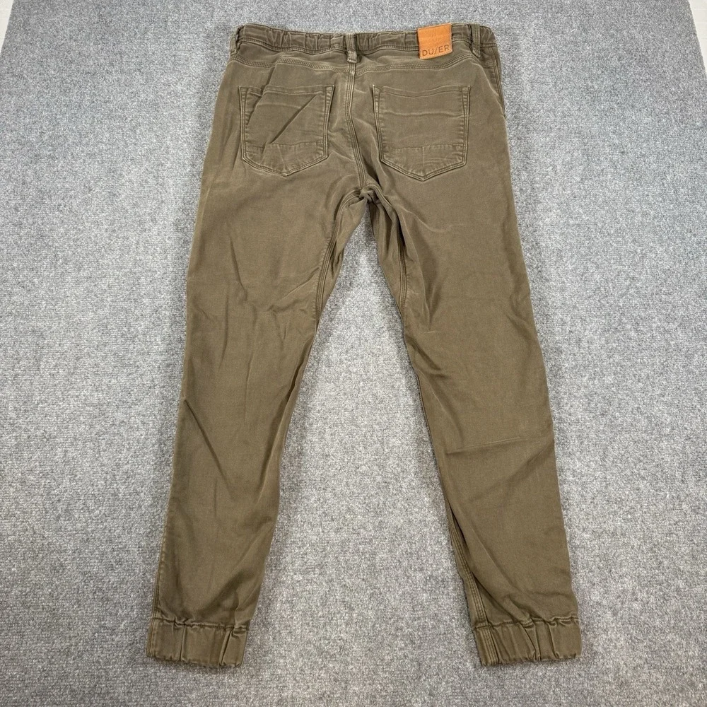 DU/ER Mens Pants 34x29‎ N2X Slim Fit No Sweat Jogger Tapered Performance
